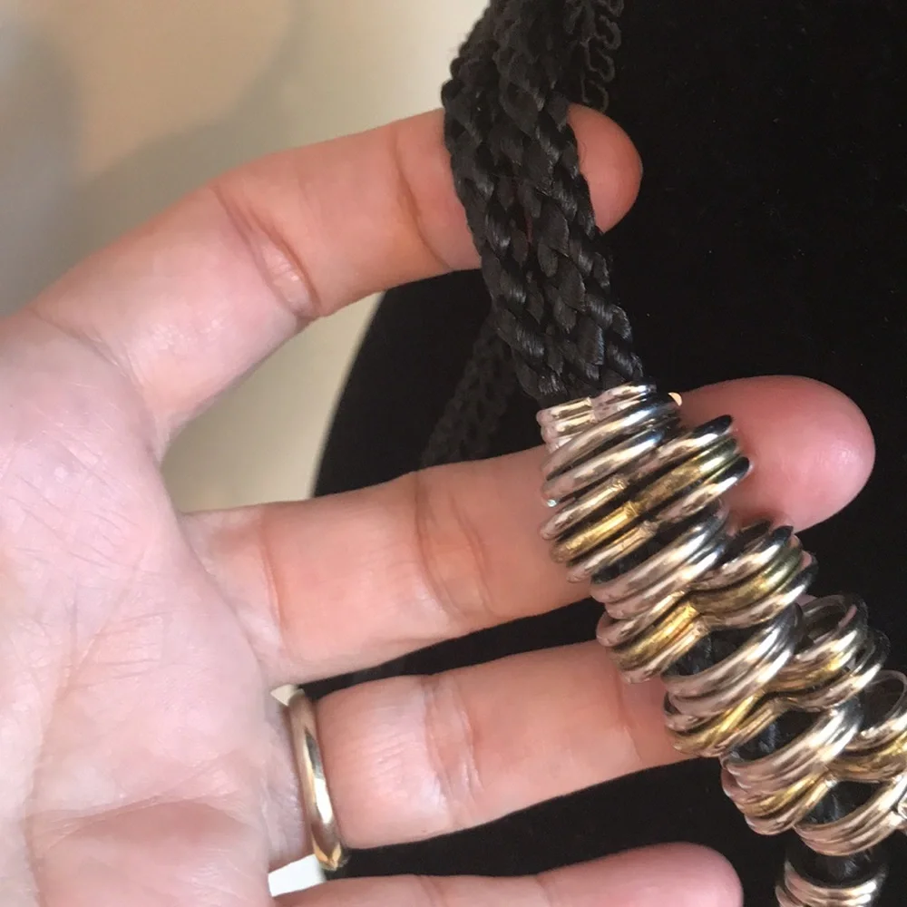 NWT corded metal belt